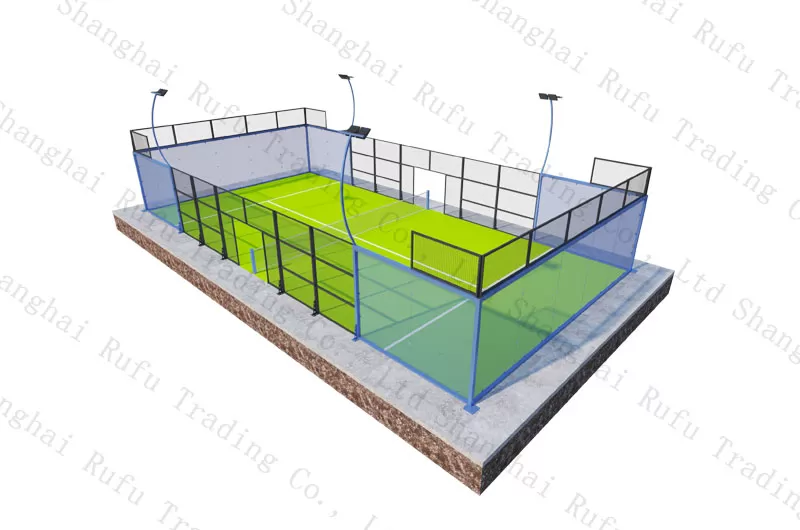 Accept customized professional outdoor super panoramic Padel Court