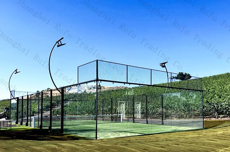 Accept customized professional outdoor super panoramic Padel Court