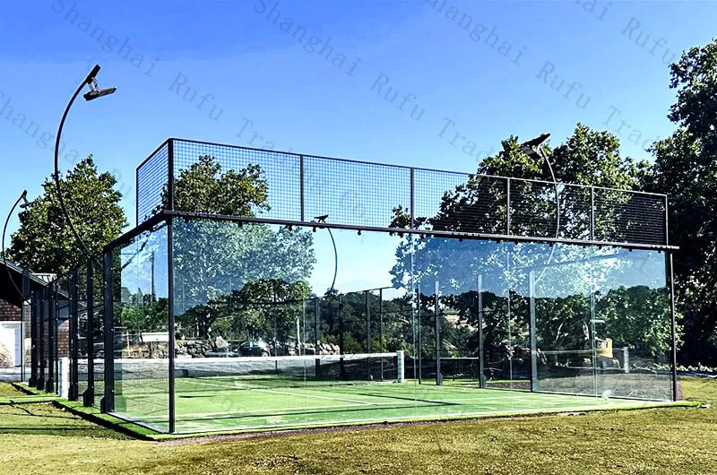 Accept customized professional outdoor super panoramic Padel Court